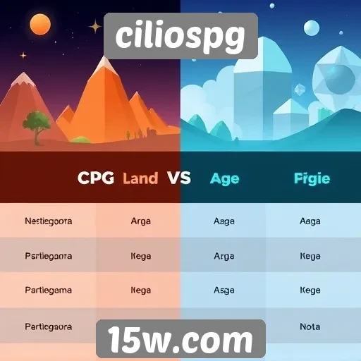 Comparação entre ciliospg e plataformas de jogos populares